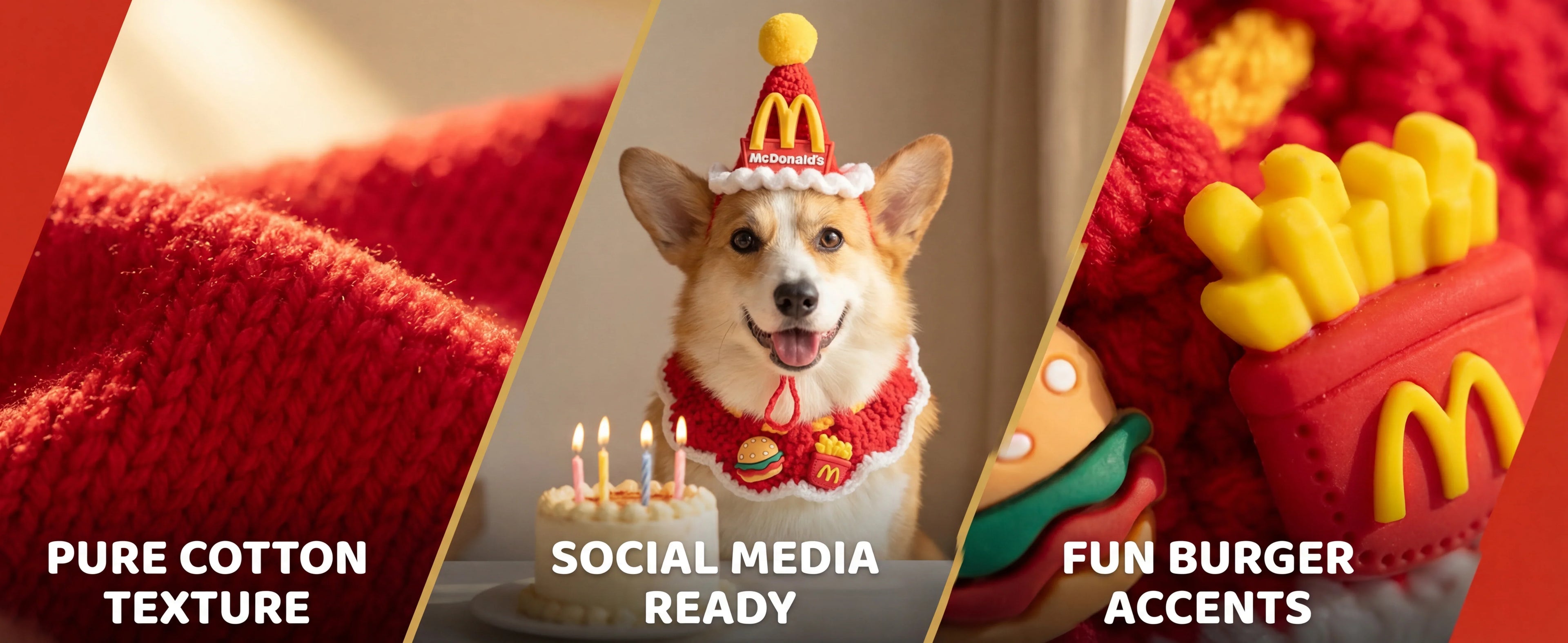 Premium Milk Cotton Pet Costume, Breathable Skin-friendly High-stretch Knitted Fabric for Cats Dogs, Handmade Crochet Pet Accessory