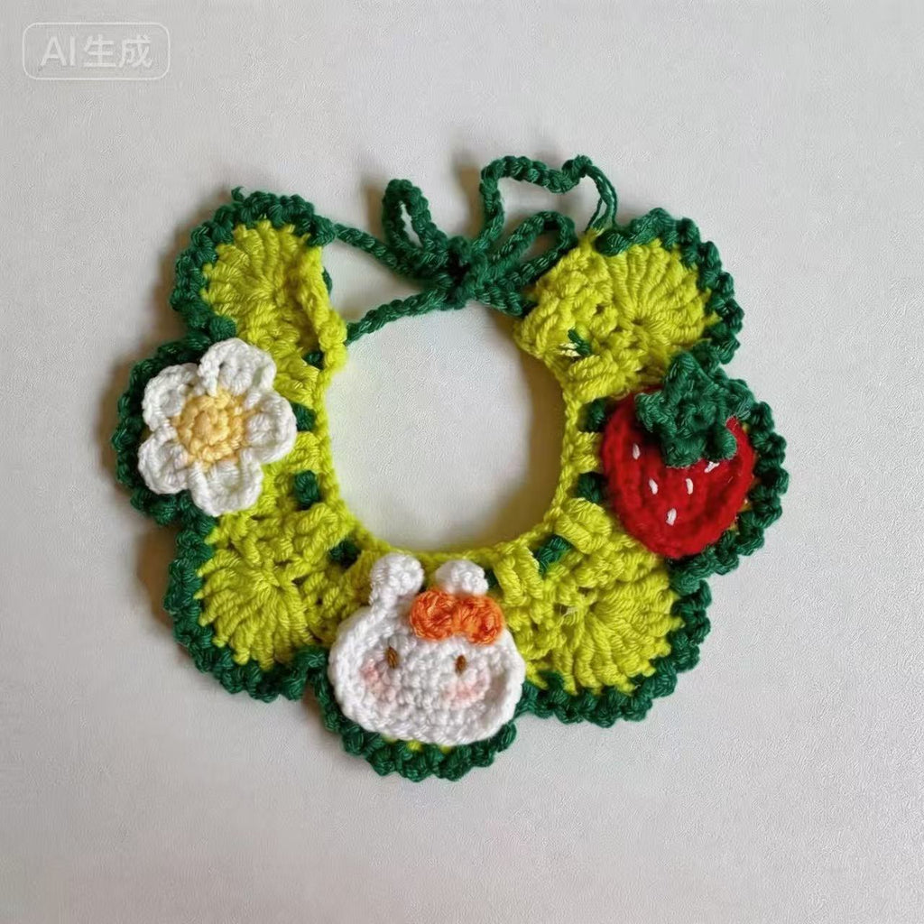 Handmade Crochet Pet Bib