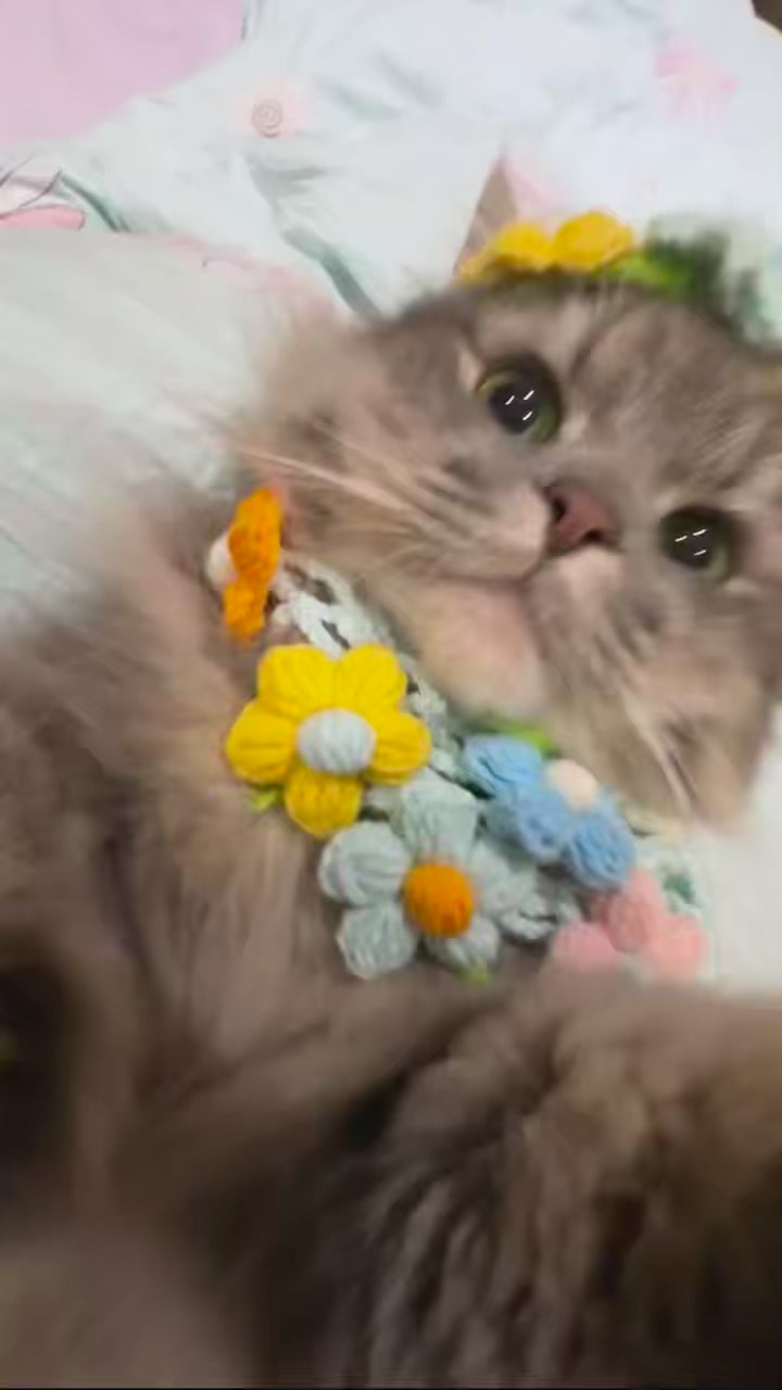 Fully Custom Handmade Crochet Pet Bandana – Send Your Photo or Dream Design, Add Pet Name – One of a Kind Just for Them